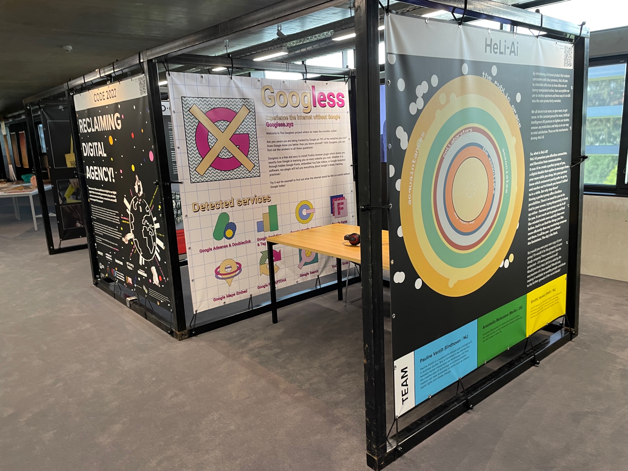 CODE 2022 booths at Ars Electronica